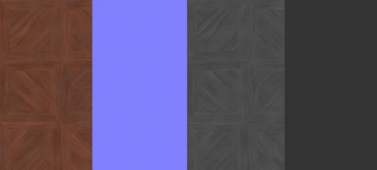 brown wood basket weave flooring