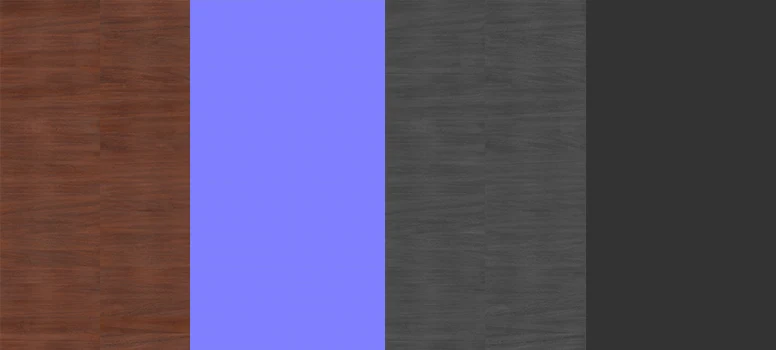 polished wood block floor