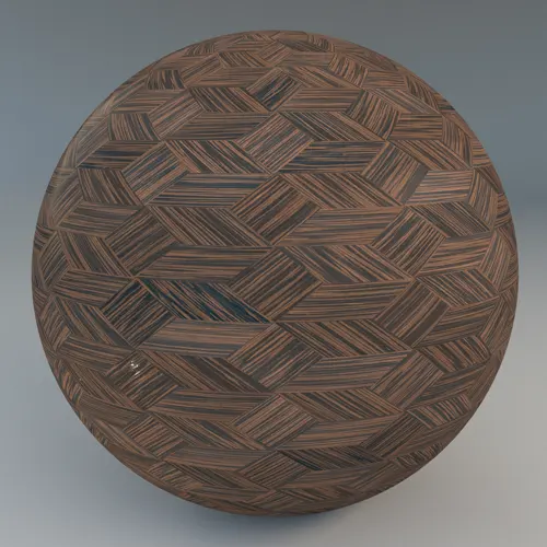 geometric parquet floor