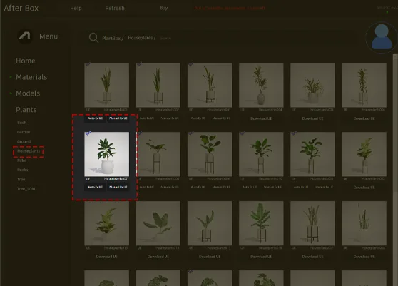 potted houseplant asset