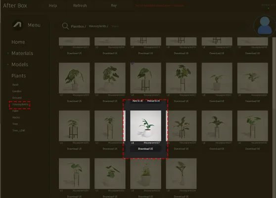 potted houseplant asset