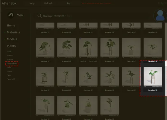 potted houseplant asset