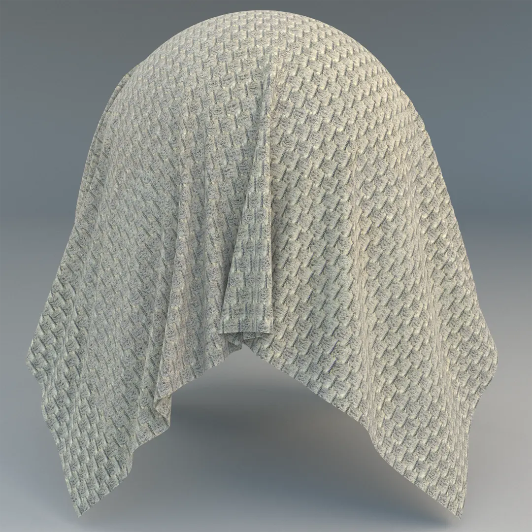 light gray textured knit fabric