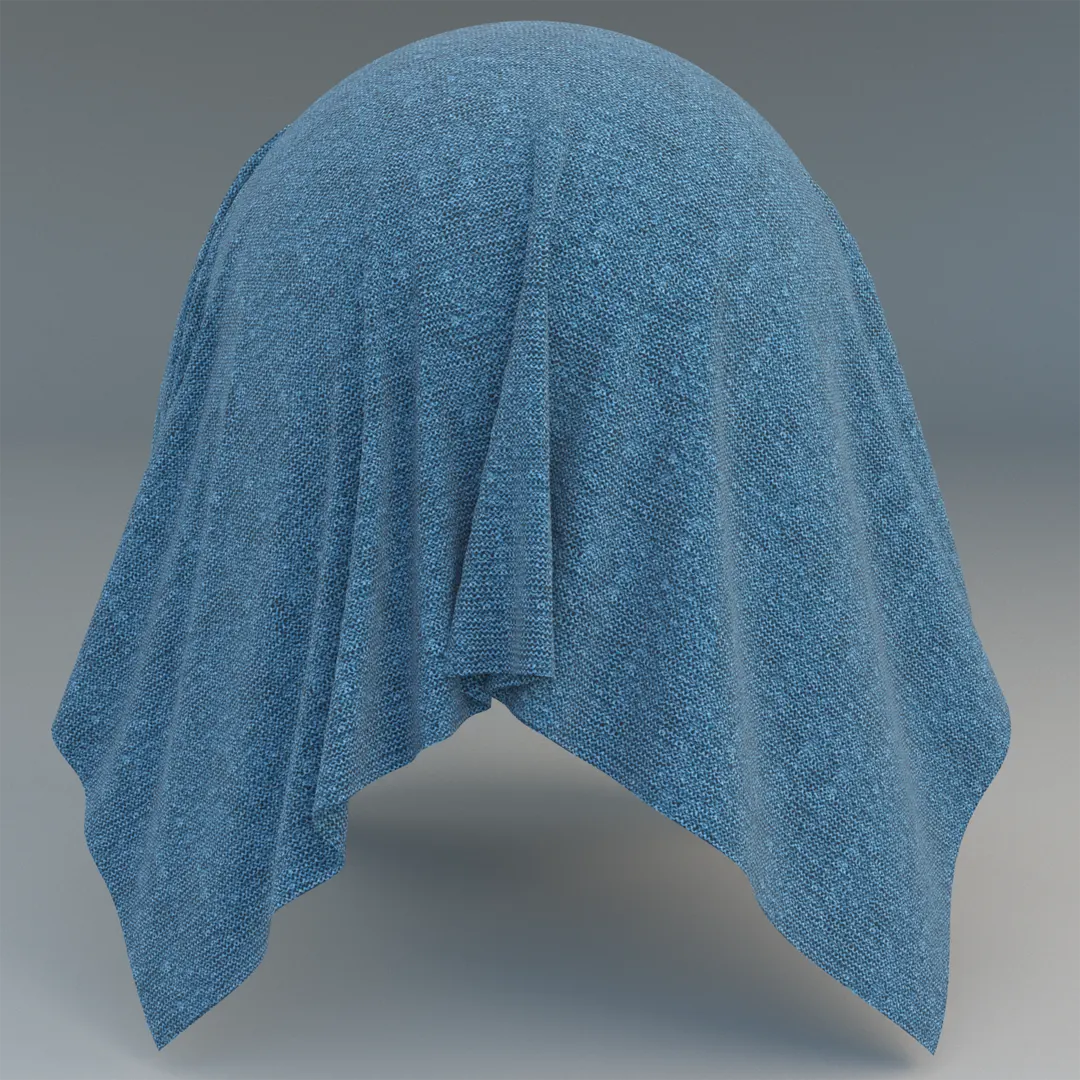 blue heathered knit fabric