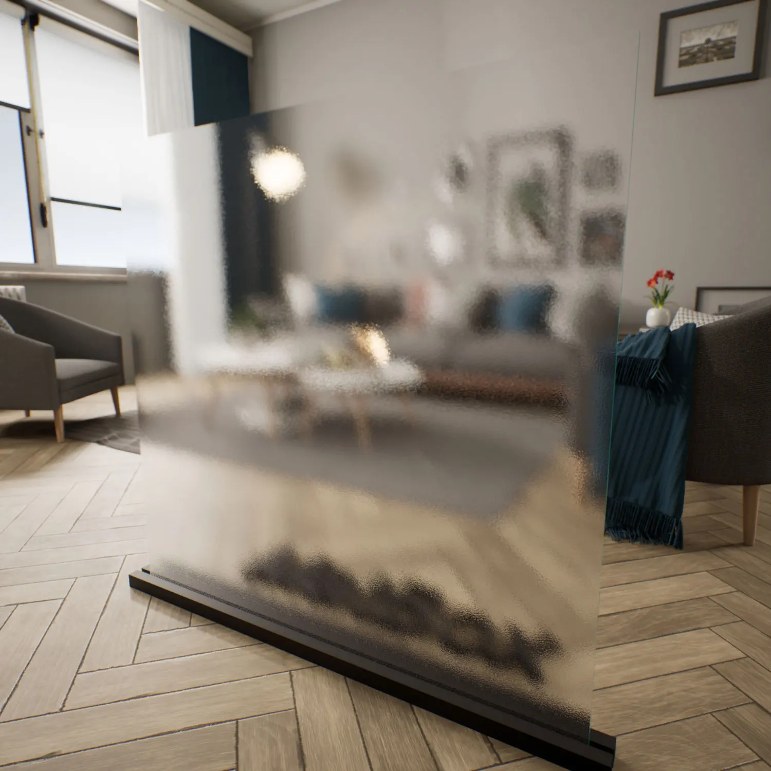 Frosted Patterned Glass for Unreal Engine