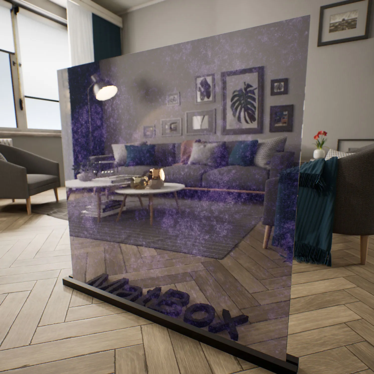 Purple Diffused Glass Material for Unreal Engine