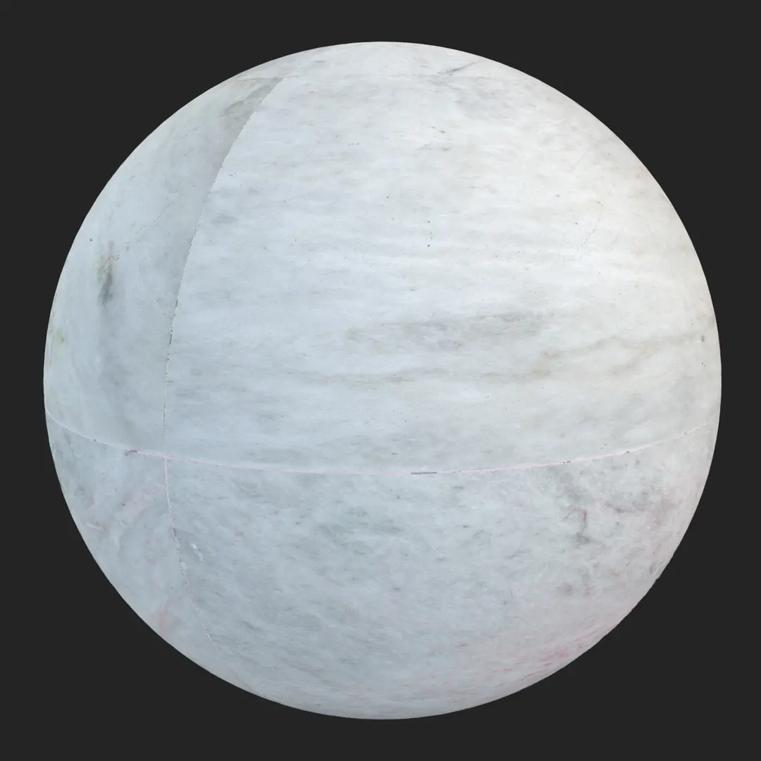 Polished White Marble Slab Tile K PBR