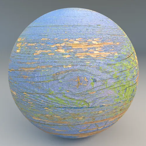 weathered blue painted wood