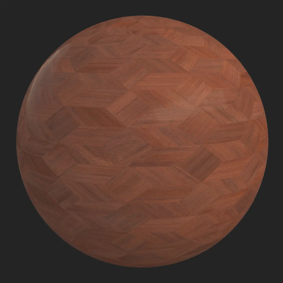 Geometric Cube Pattern Wood Parquet