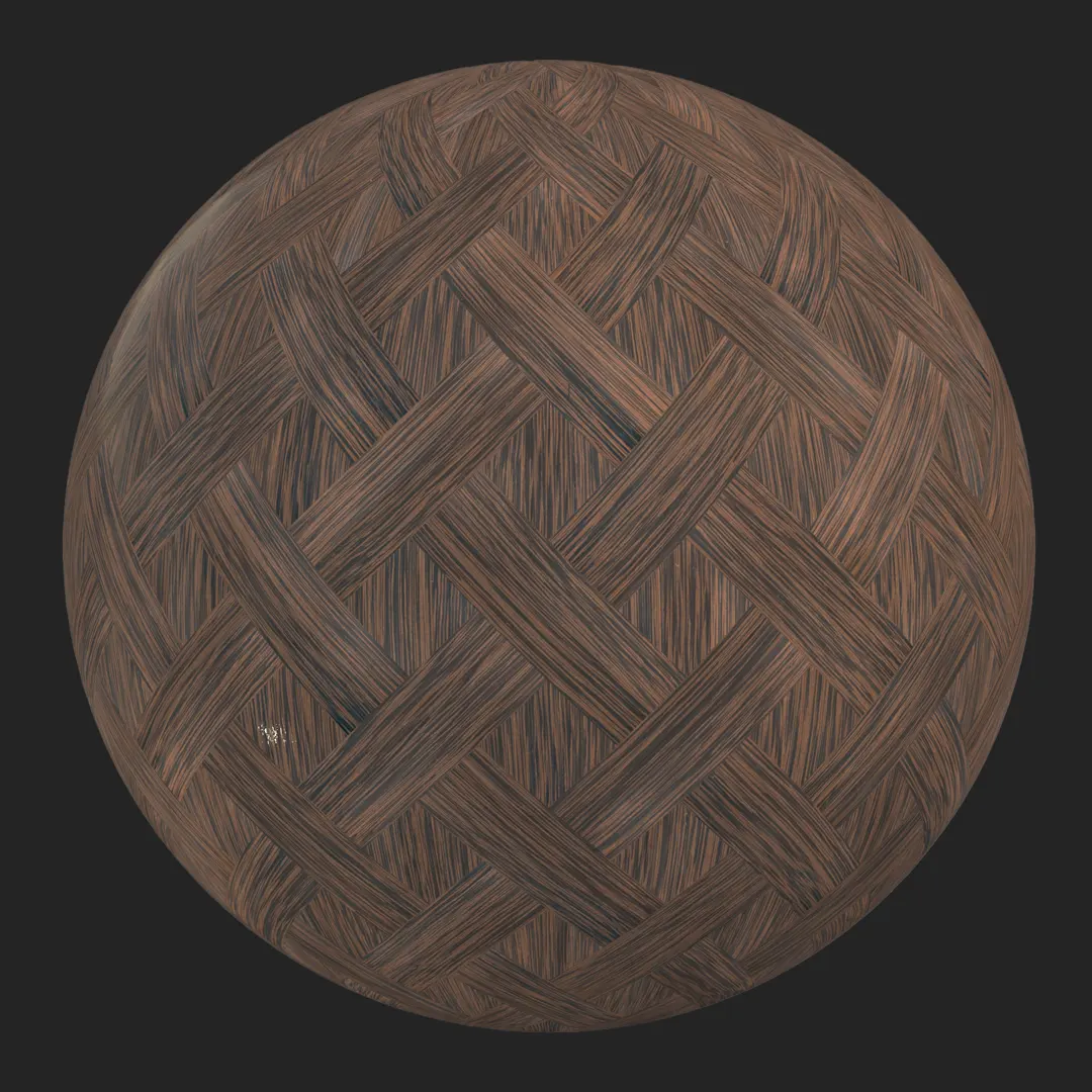 Dark Woven Basketweave Parquet Free Ready Material