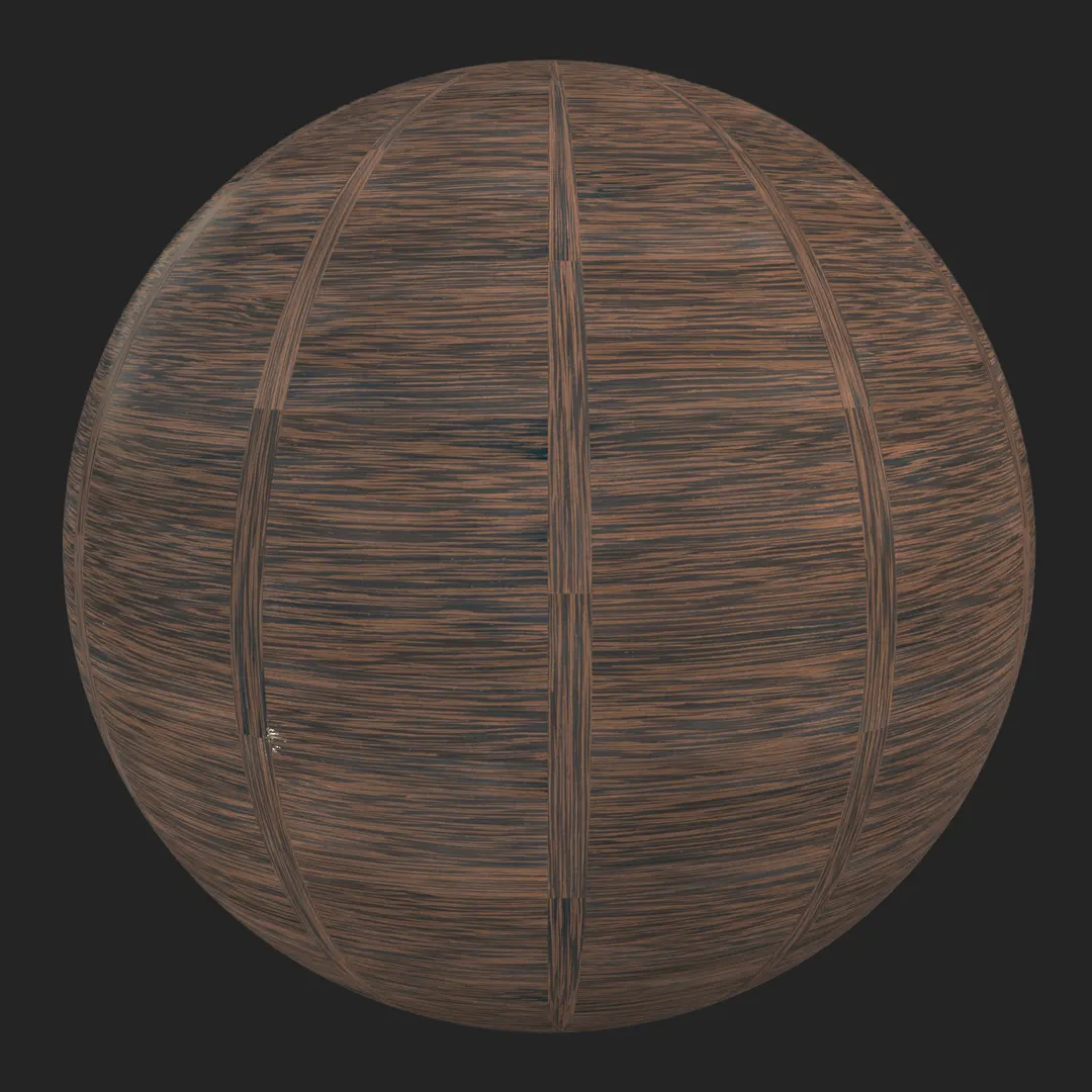 Dark Wenge Lattice Parquet PBR Material