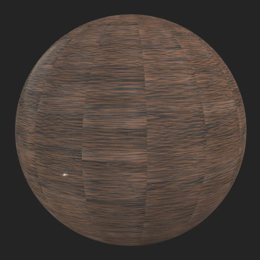 Free Dark Horizontal Linear Wood Parquet PBR Material