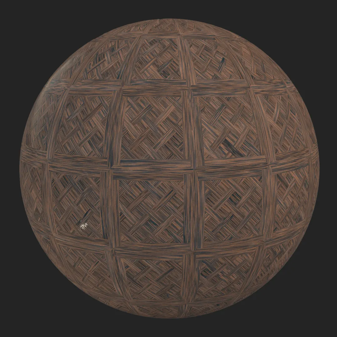 Free Dark Wood Basketweave Parquet Flooring