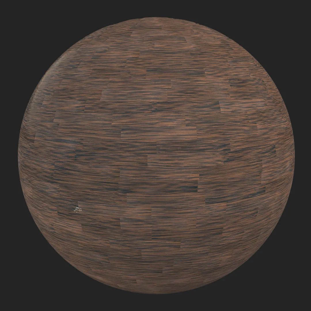 Dark Stained Fine-Grain Finger Parquet
