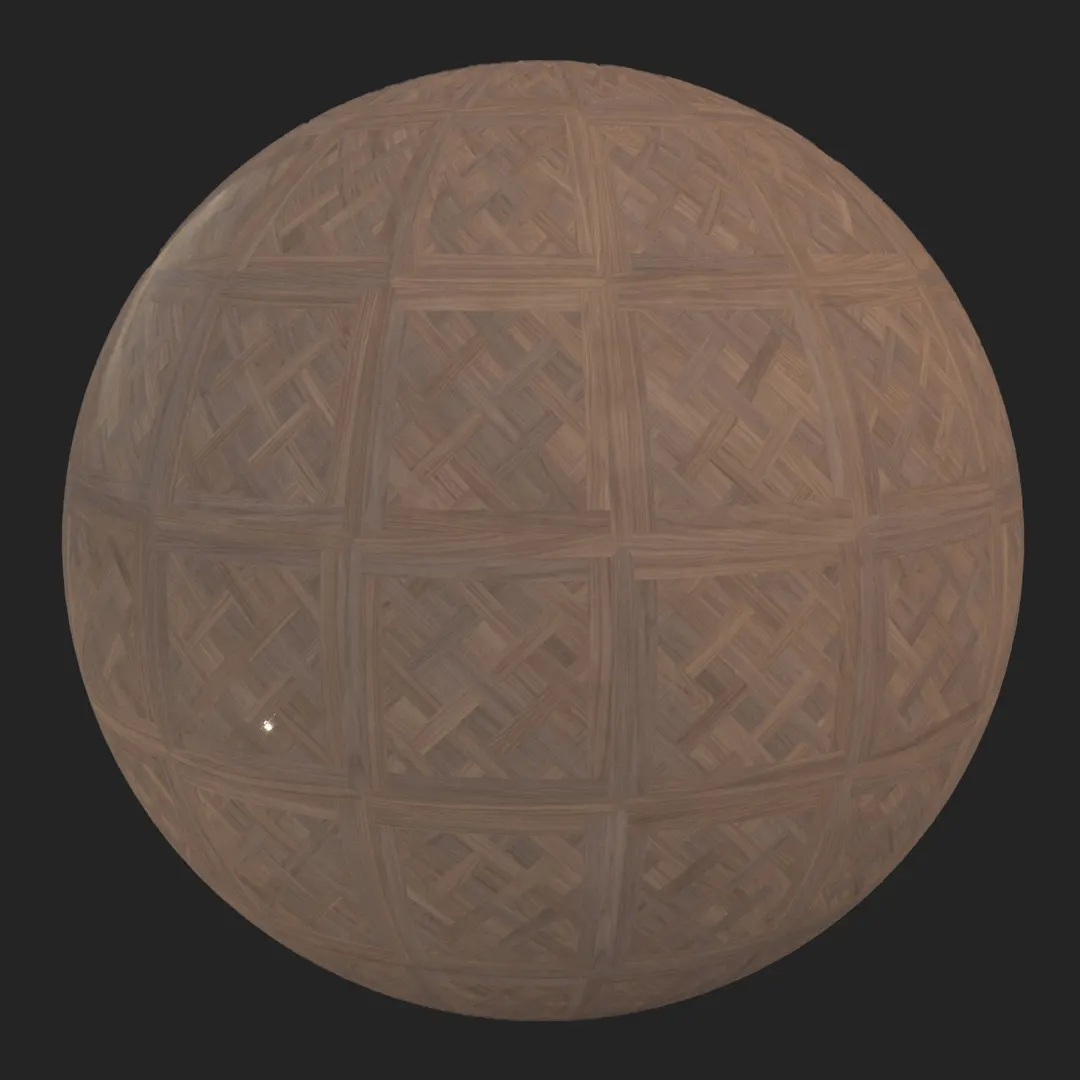 Basket Weave Walnut Parquet