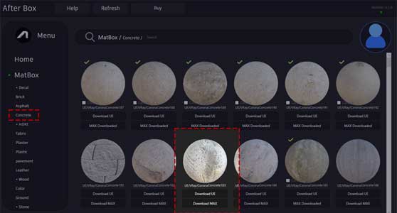 cracked concrete PBR material
