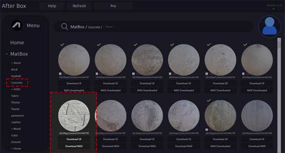 Concrete Block PBR material