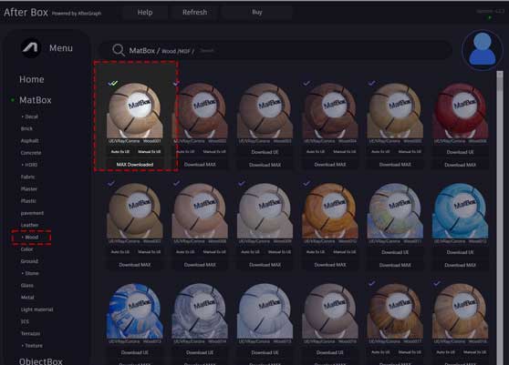 light oak wood PBR material