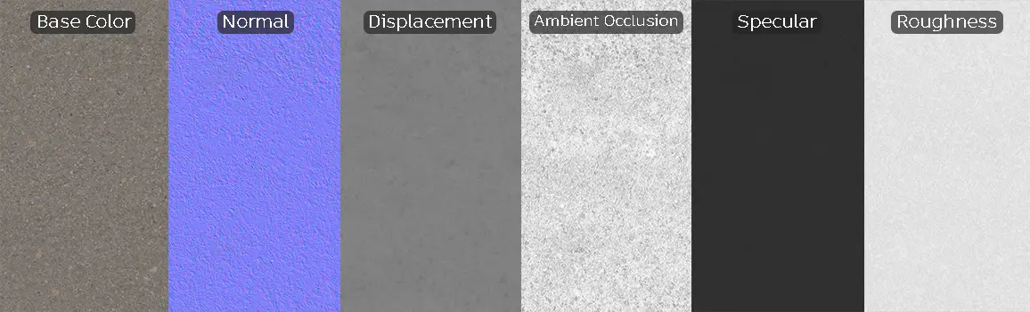 realistic asphalt pavement material