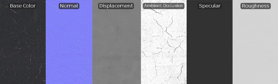 realistic gray pavement material