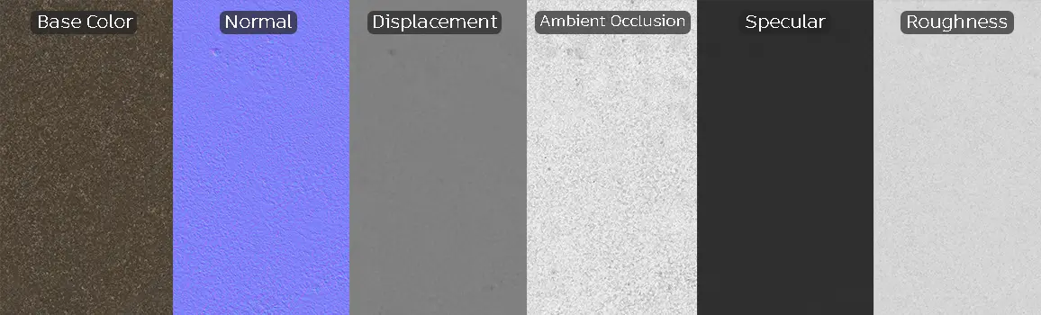PBR road surface material