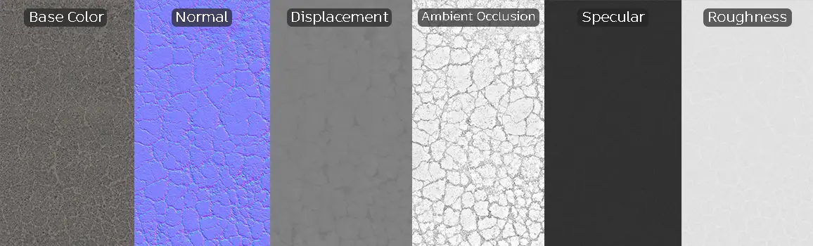 weathered road material