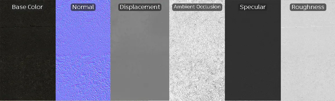 realistic urban pavement material