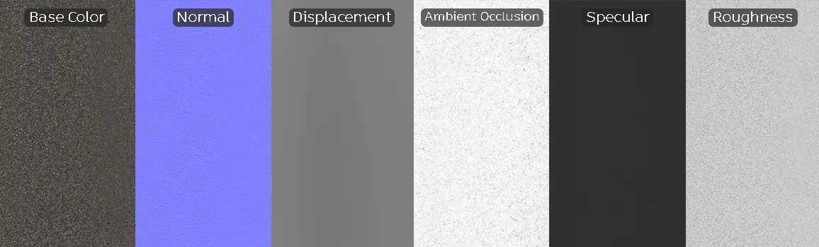 PBR asphalt texture for rendering