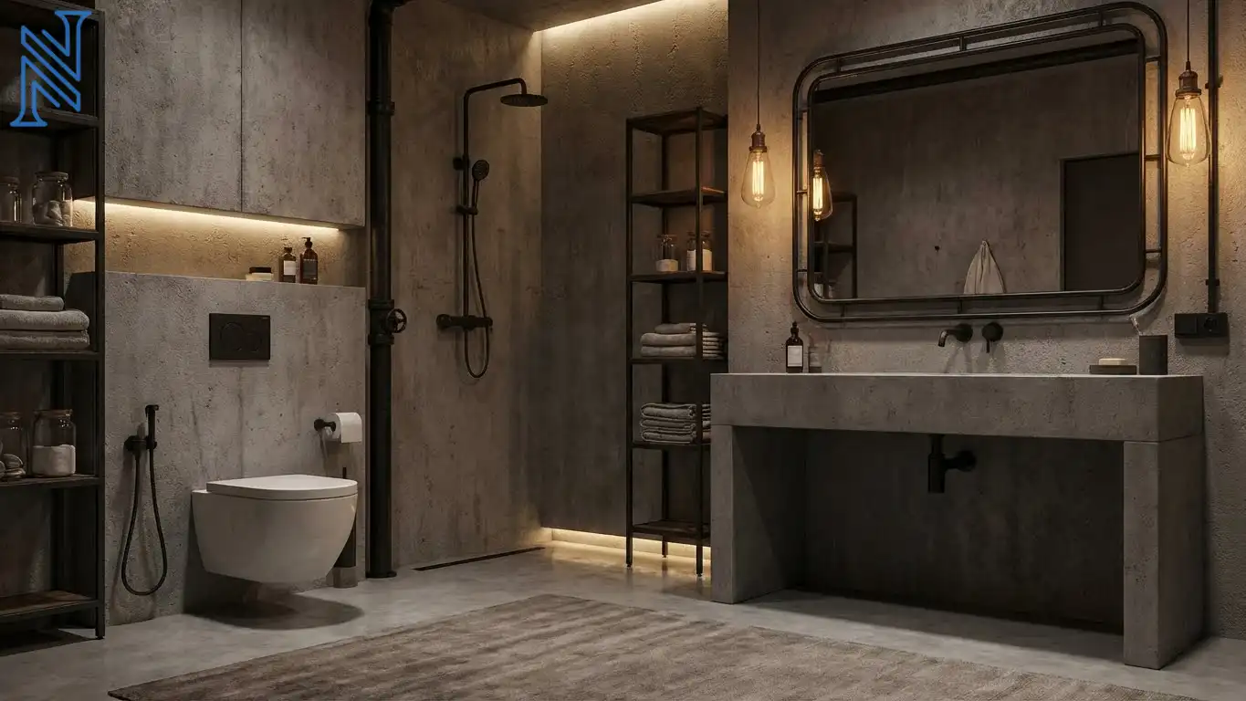industrial interior design Bathroom